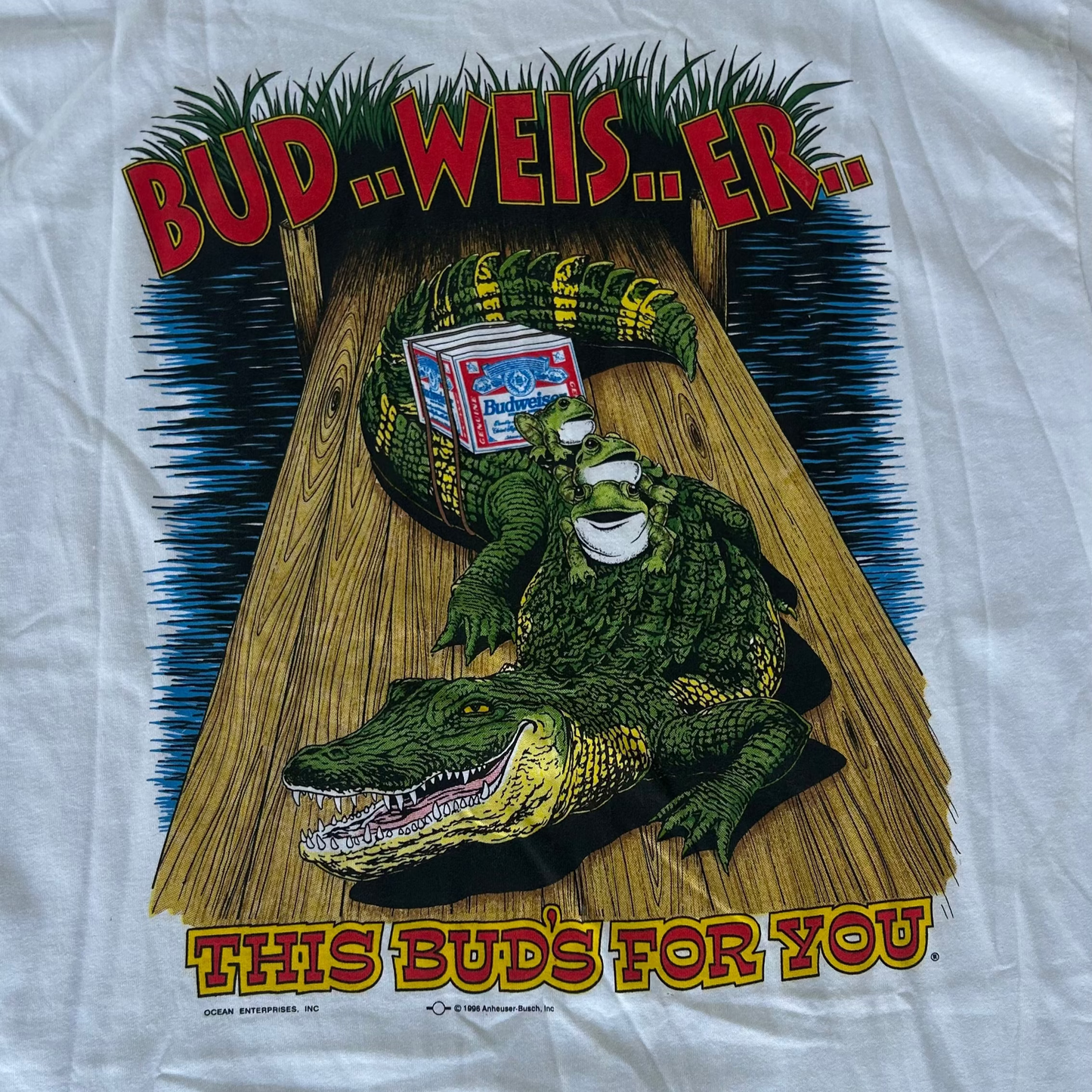 Vintage 1996 Budweiser Beer T-Shirt