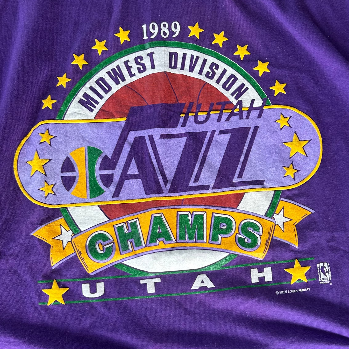 Vintage 1989 Utah Jazz NBA T-Shirt
