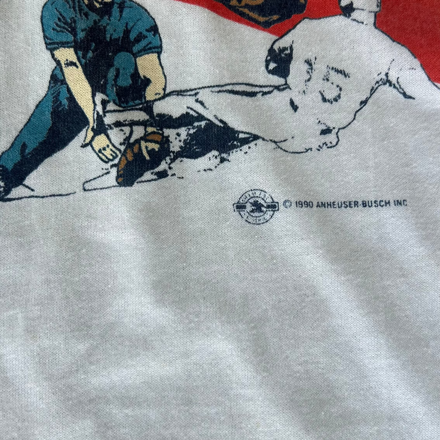 Vintage 1990 Budweiser Beer Baseball T-Shirt