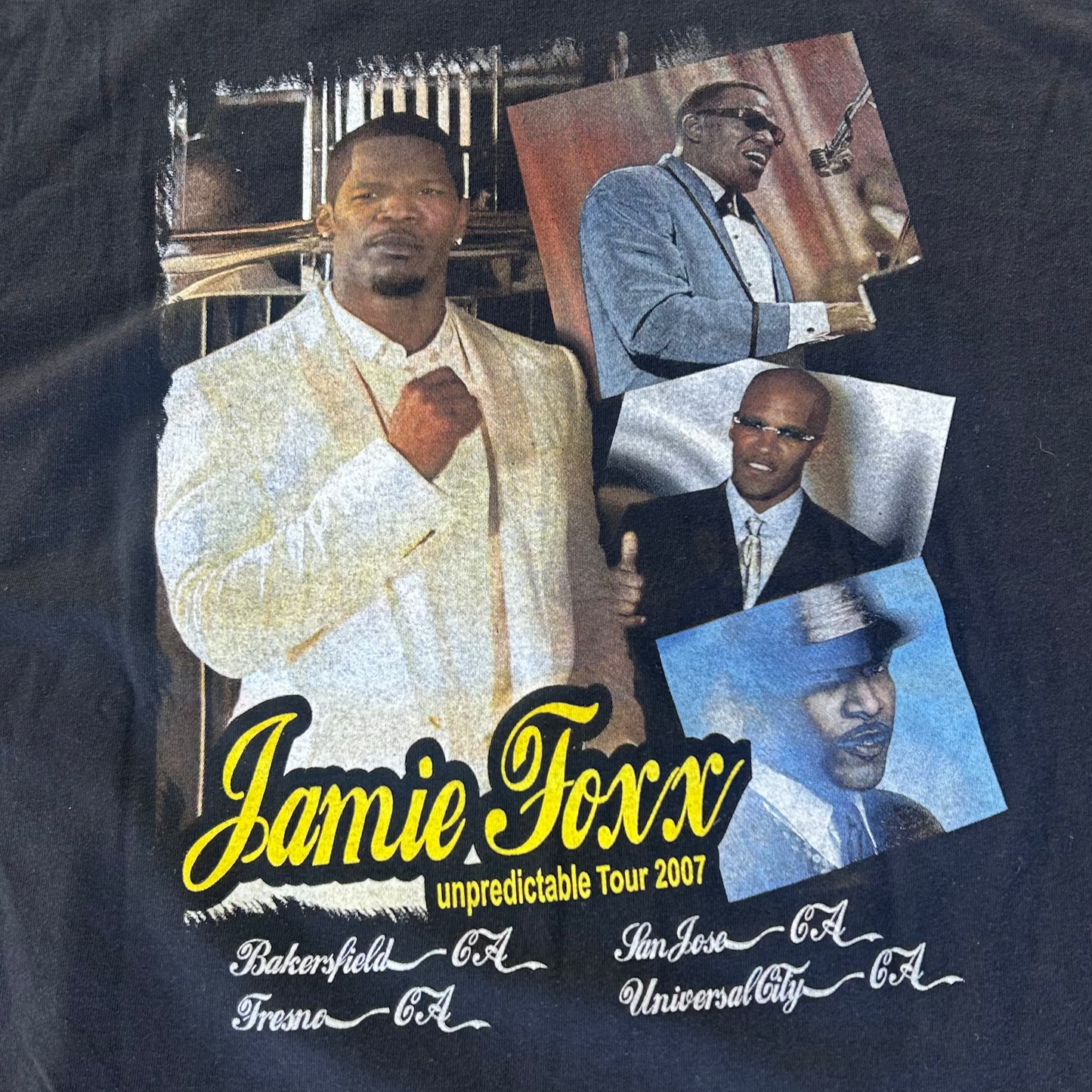 2007 Jamie Fox Unpredictable Tour Rap T-Shirt