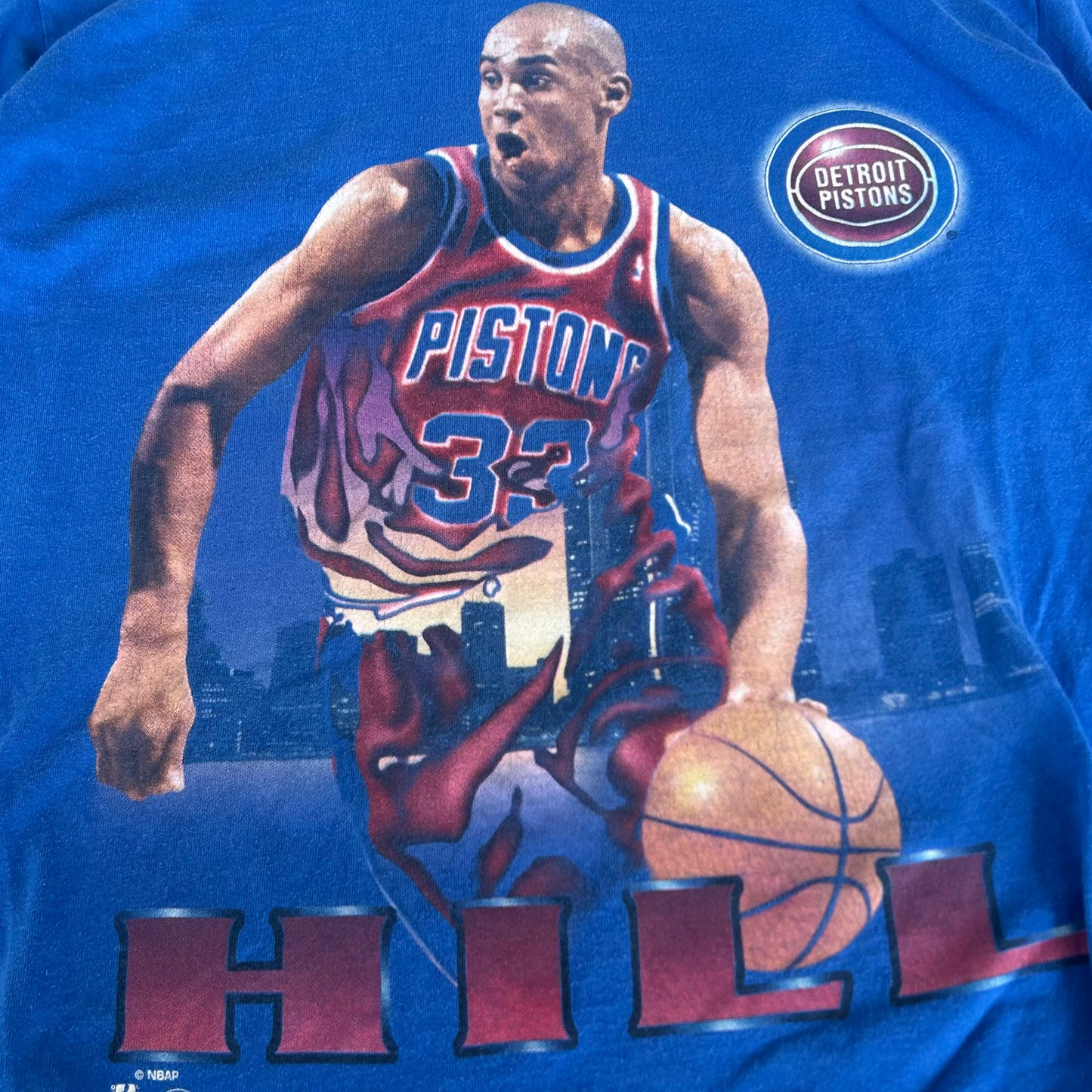 Vintage 90's Grant Hill Detroit Pistons NBA T-Shirt