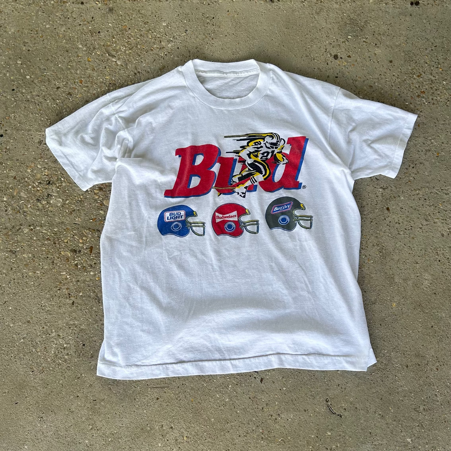 Vintage 90's Bud Bowl Beer NFL T-Shirt