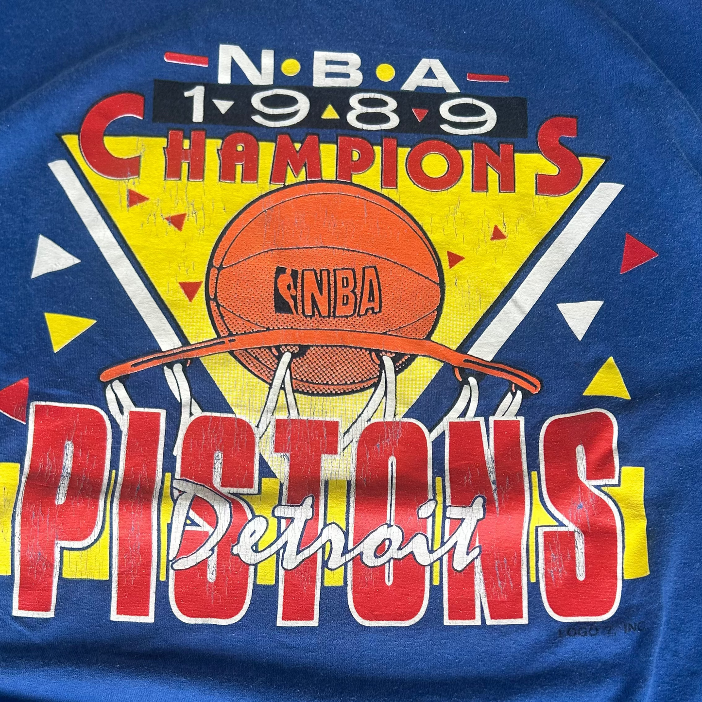 Vintage 1989 Detroit Pistons NBA Championship T-Shirt
