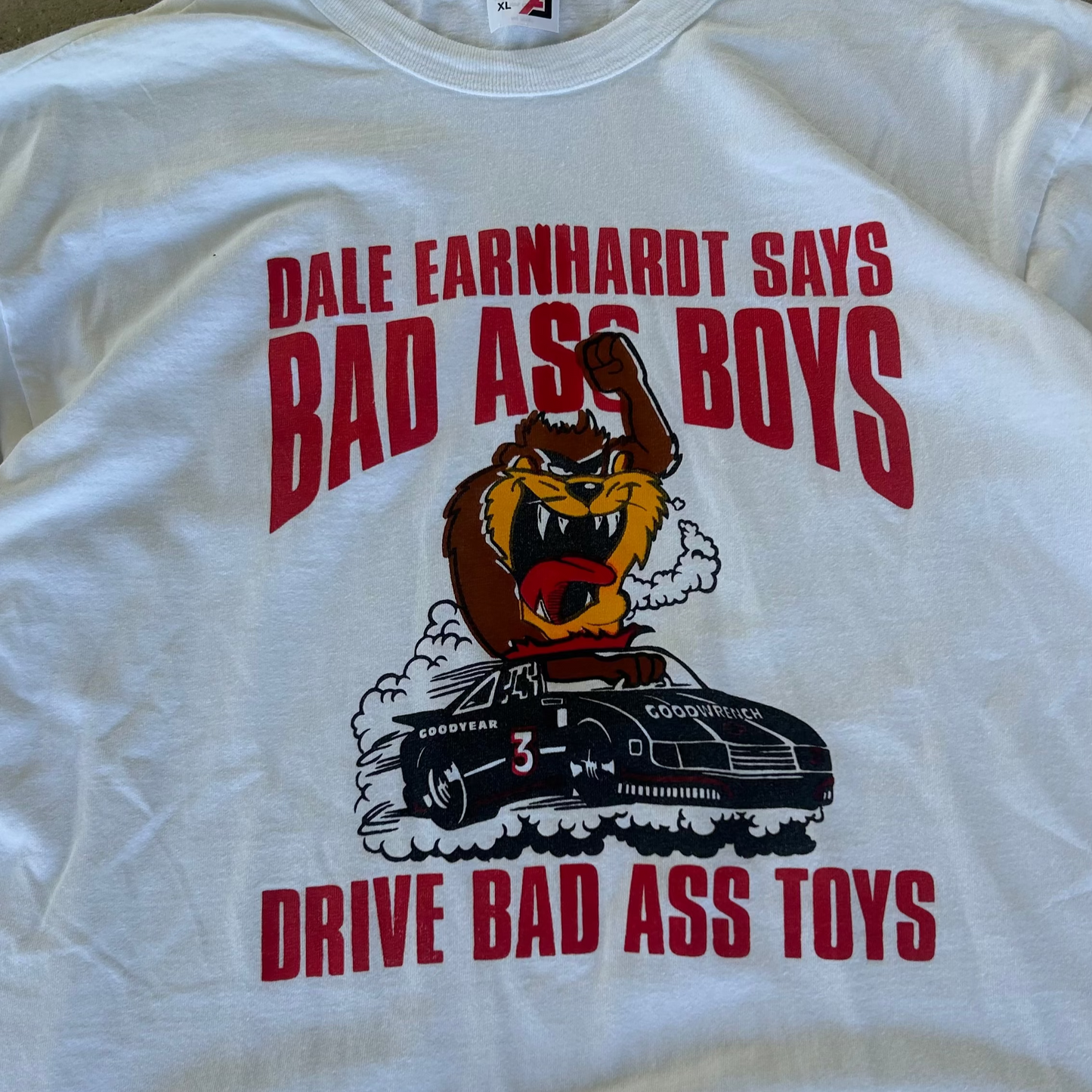 Vintage 90's Dale Earnhardt Taz NASCAR T-Shirt