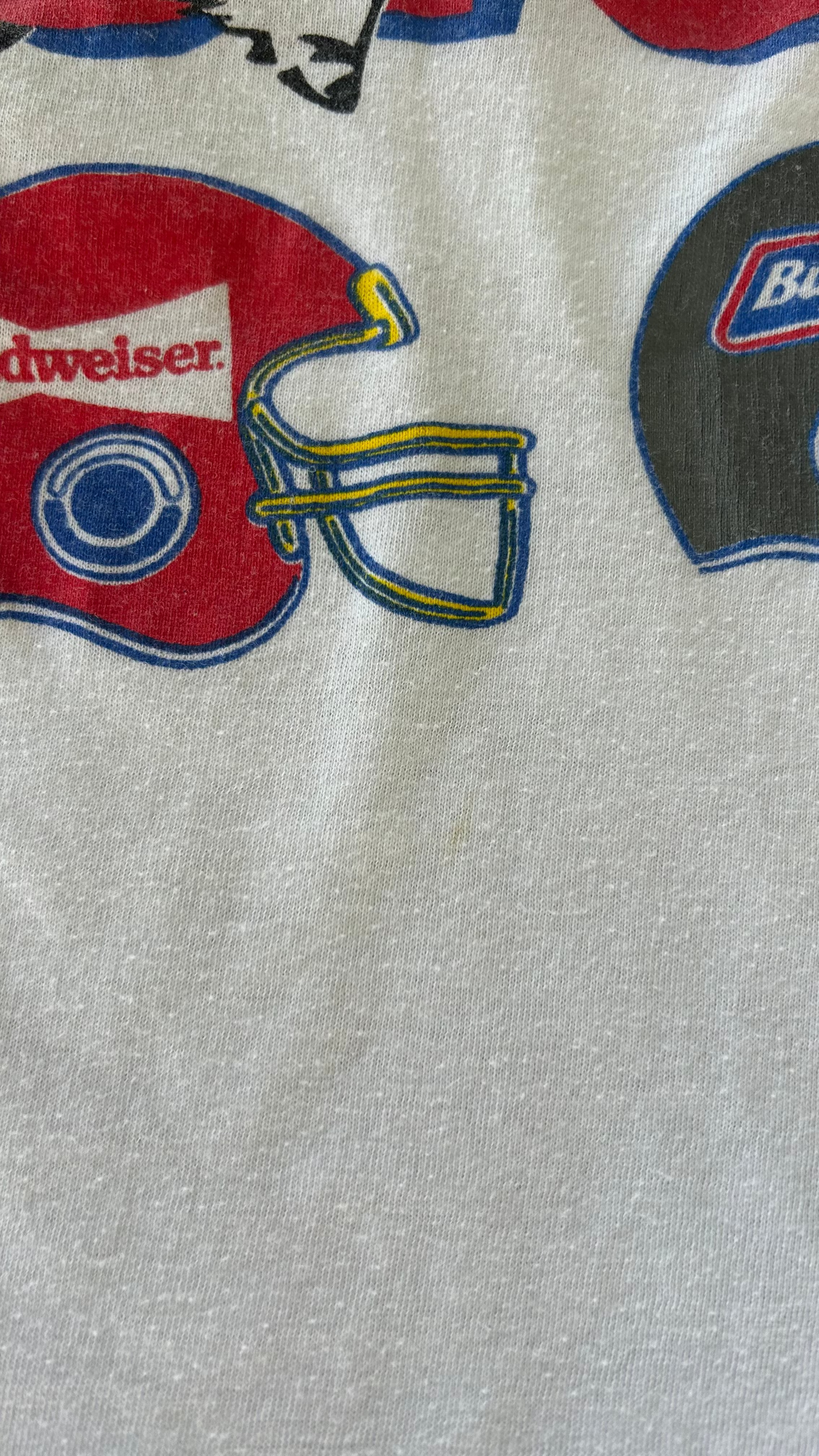 Vintage 90's Bud Bowl Beer NFL T-Shirt