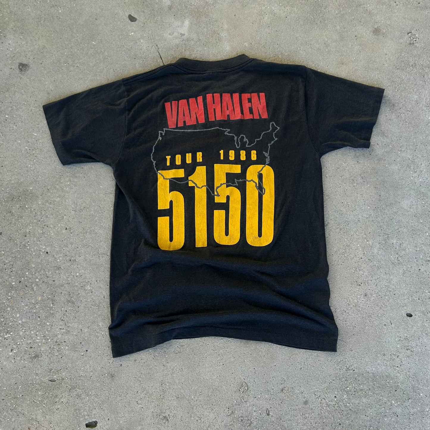 Vintage 1986 Van Halen Band Tour T-Shirt