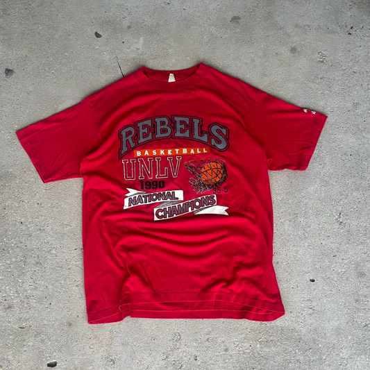 Vintage 1990 UNLV Rebels College Basketball Championship T-Shirt