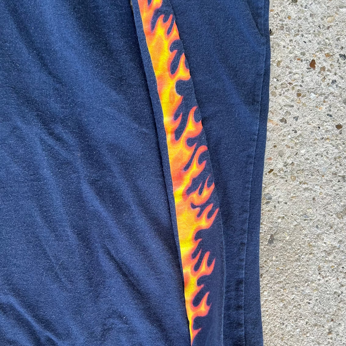 Y2K Nike Swoosh Flame Long Sleeve Shirt