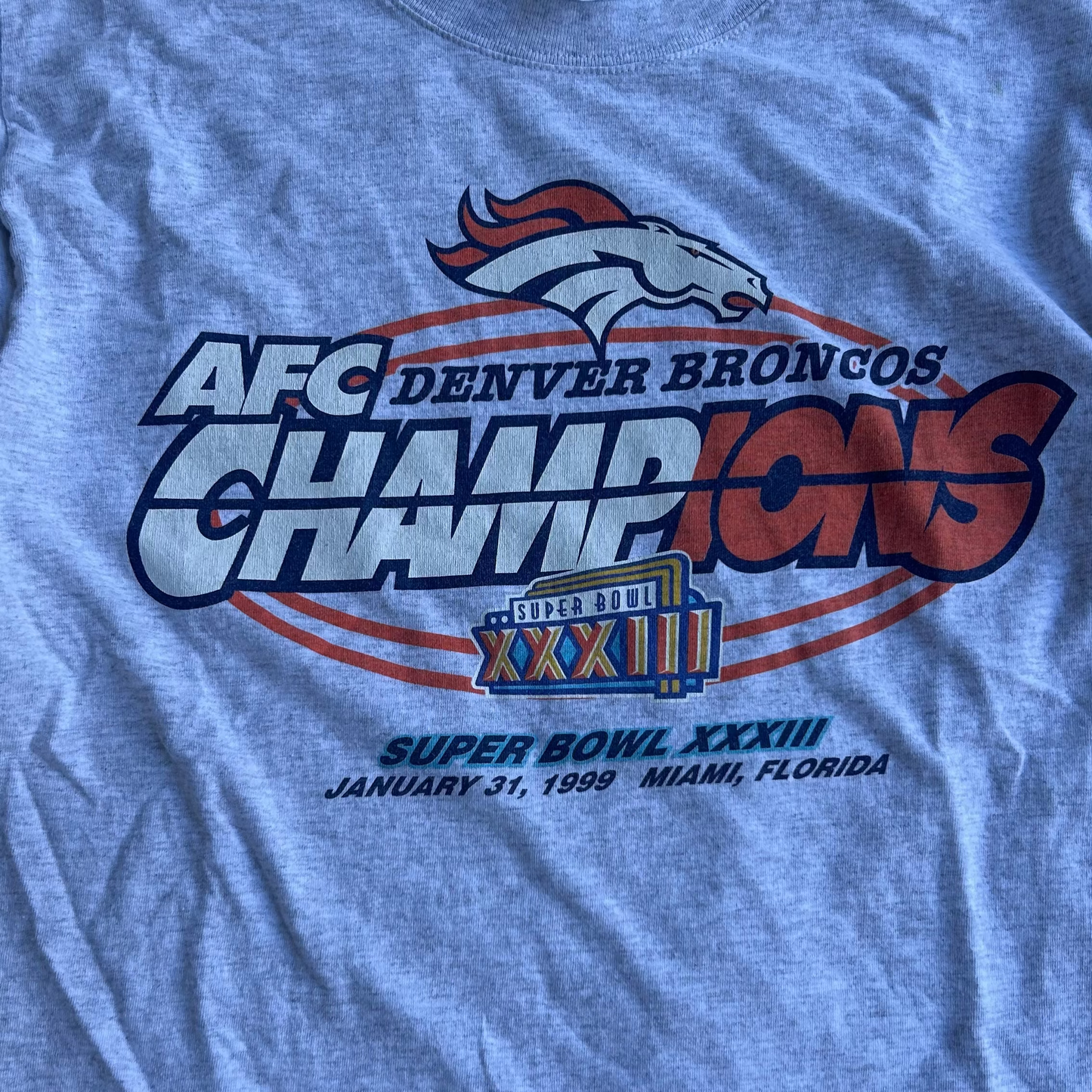 Vintage 1999 Denver Broncos SuperBowl NFL T-SHirt