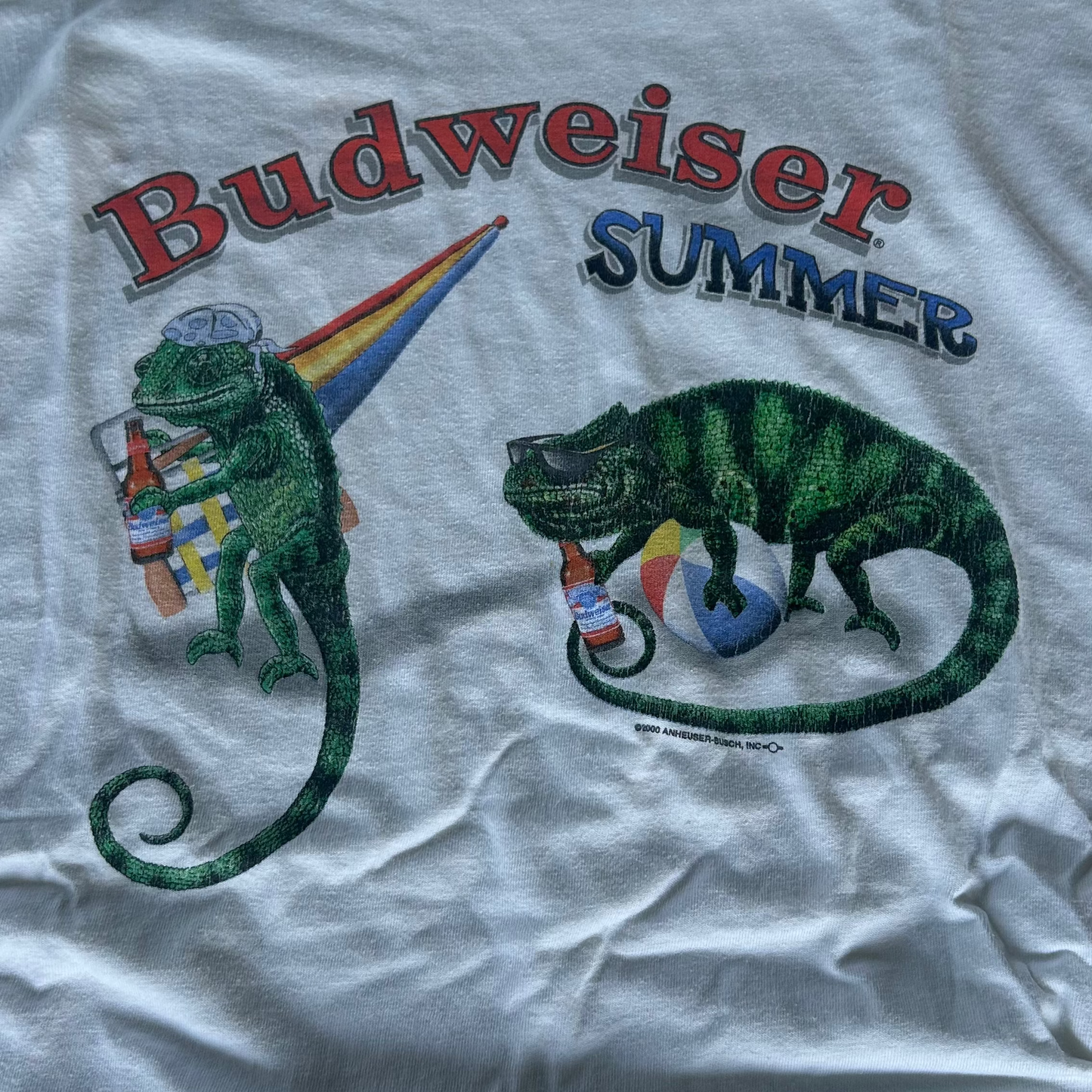 Vintage 2000 Budweiser Summer Beer T-Shirt