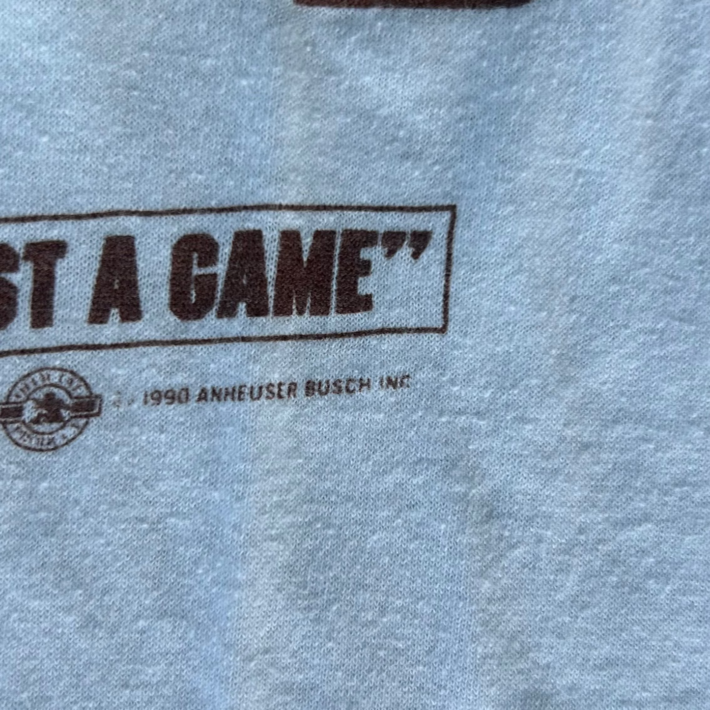 Vintage 1990 Bud Bowl NFL Beer T-Shirt