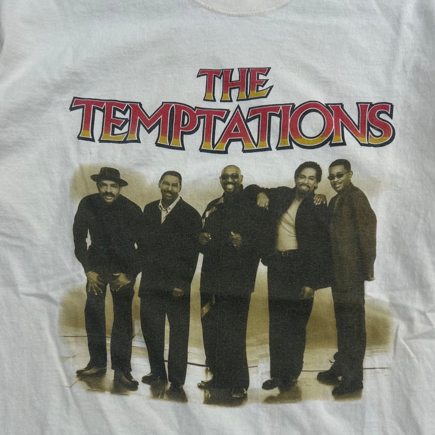 Vintage The Temptations Band Tshirt