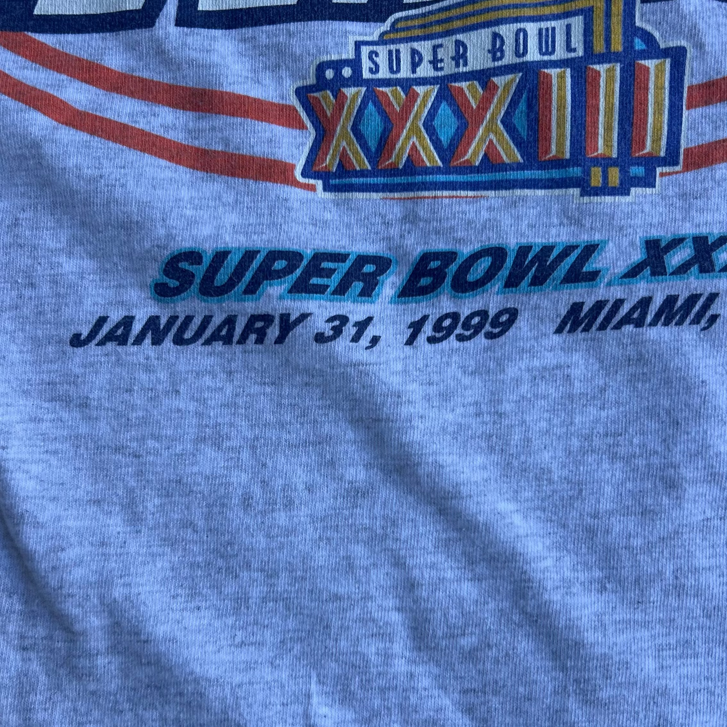 Vintage 1999 Denver Broncos SuperBowl NFL T-SHirt