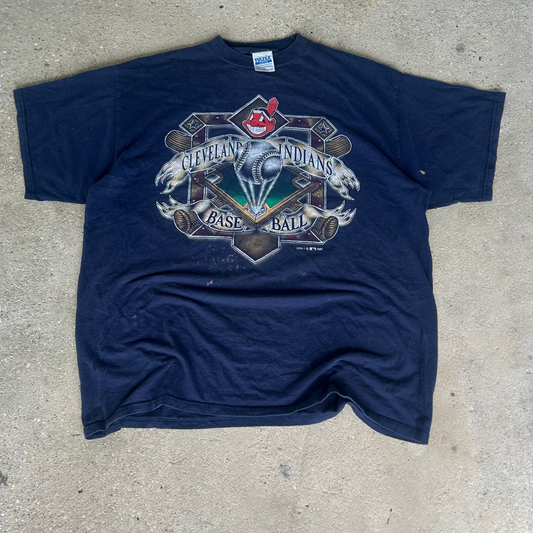 Vintage 1997 Cleveland Indians MLB Baseball T-Shirt