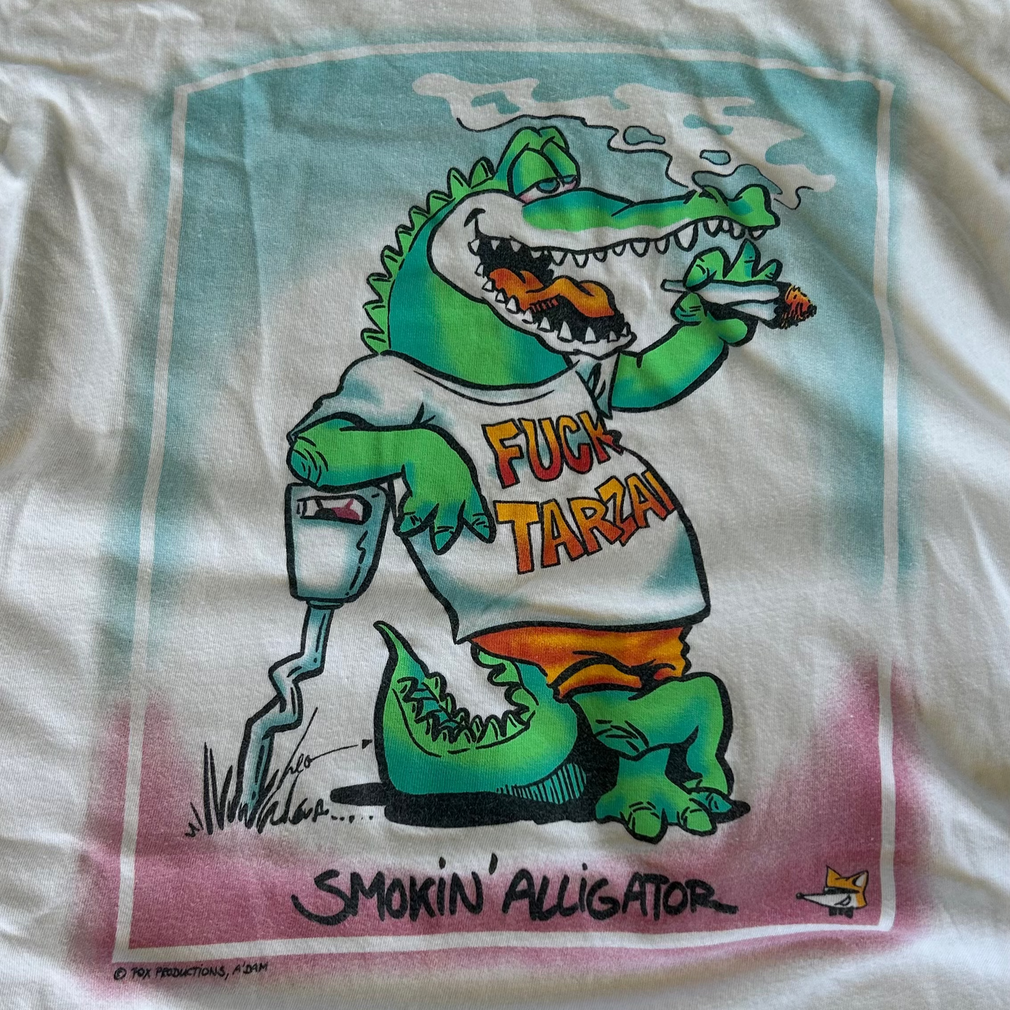 Vintage 90's "F*ck Tarzan" Smokin Alligator Comedy T-Shirt