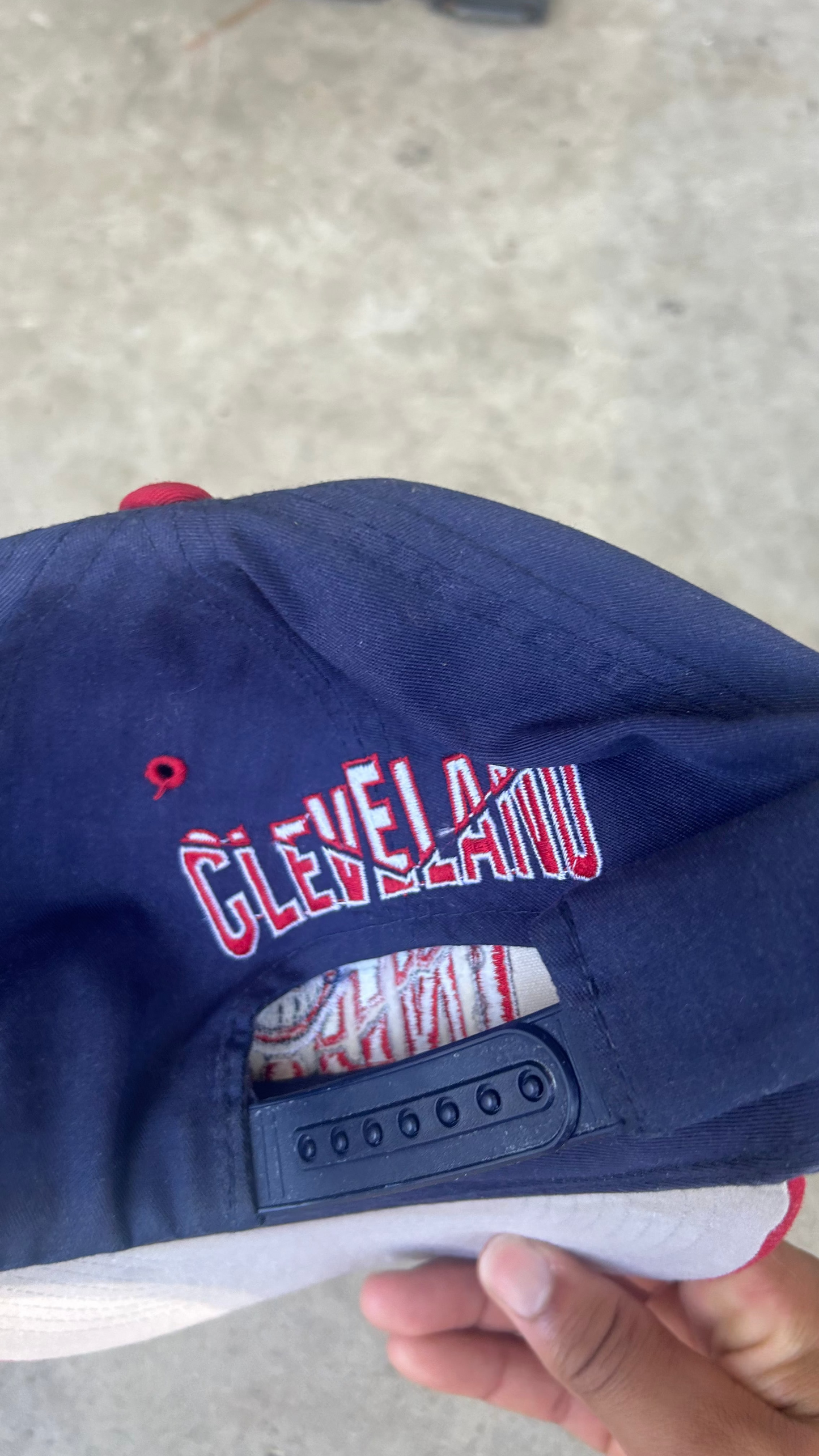 Vintage 90's Cleveland Indians Snapback Hat