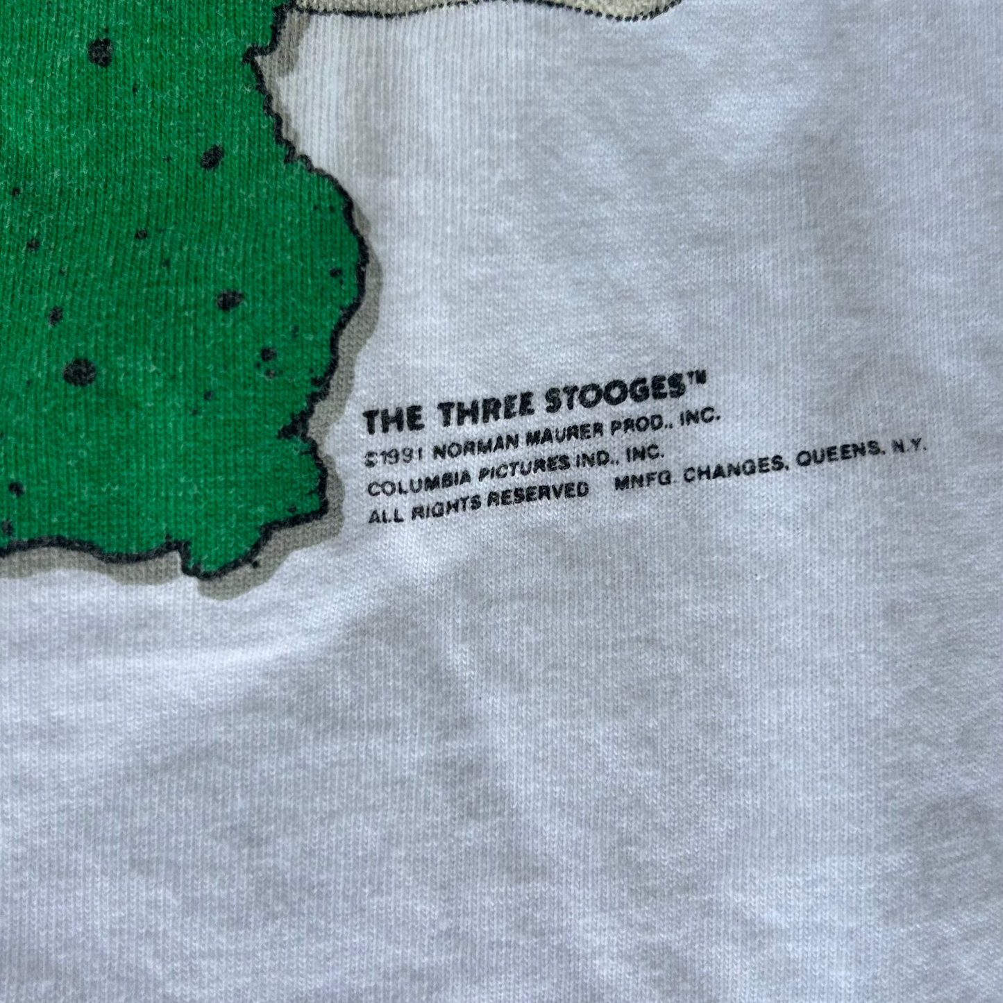 Vintage 1991 Three Stooges Golf Movie T-Shirt