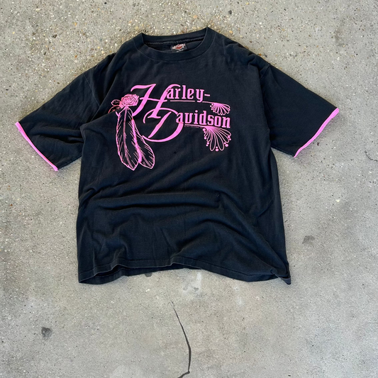 Vintage 1991 Harley Davidson Double Sleeve T-Shirt