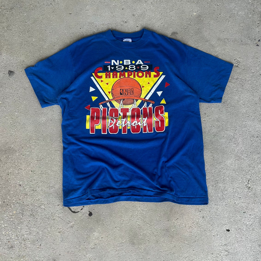 Vintage 1989 Detroit Pistons NBA Championship T-Shirt