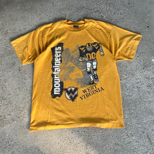 Vintage 90's West Virginia Mountaineers College Football T-Shirt