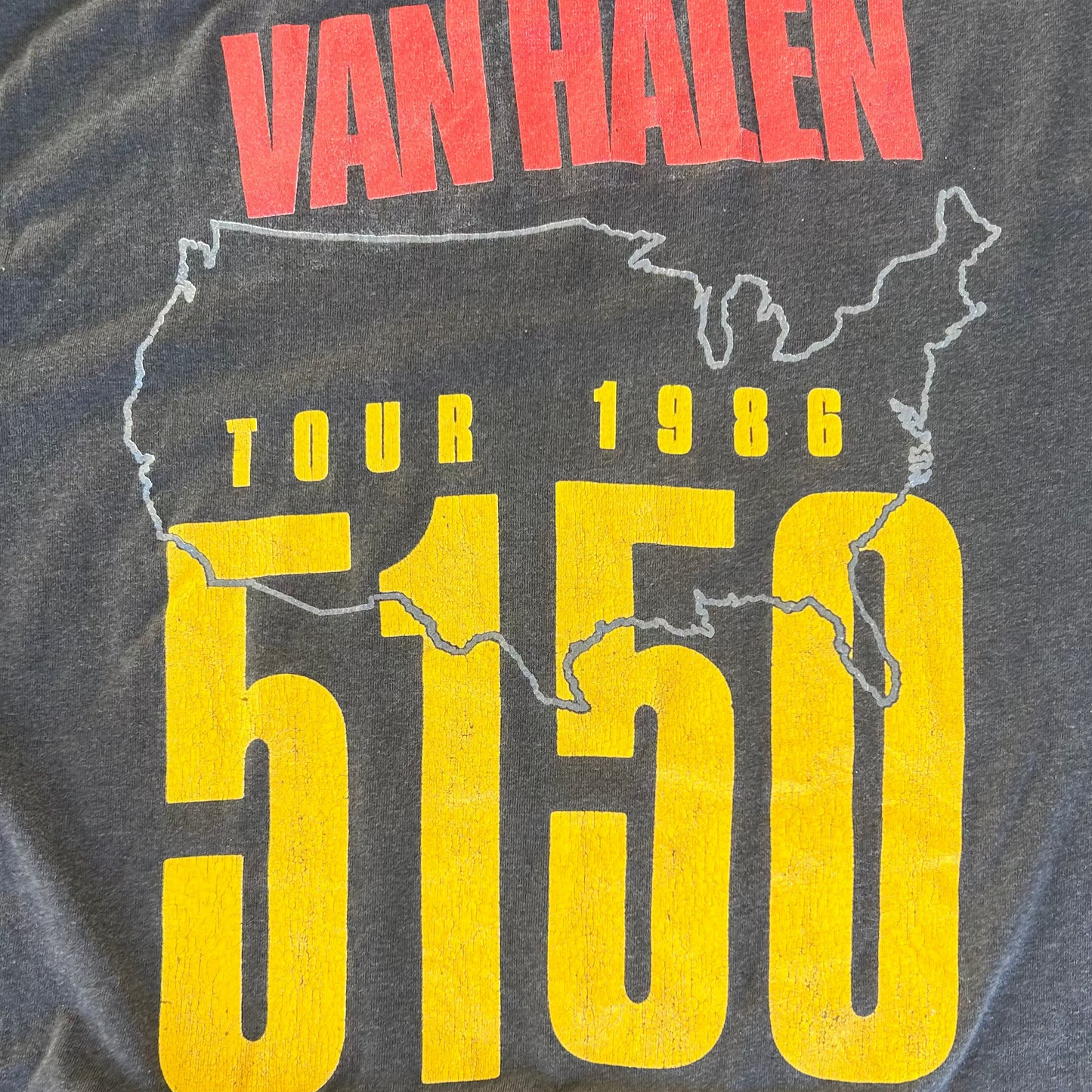 Vintage 1986 Van Halen Band Tour T-Shirt