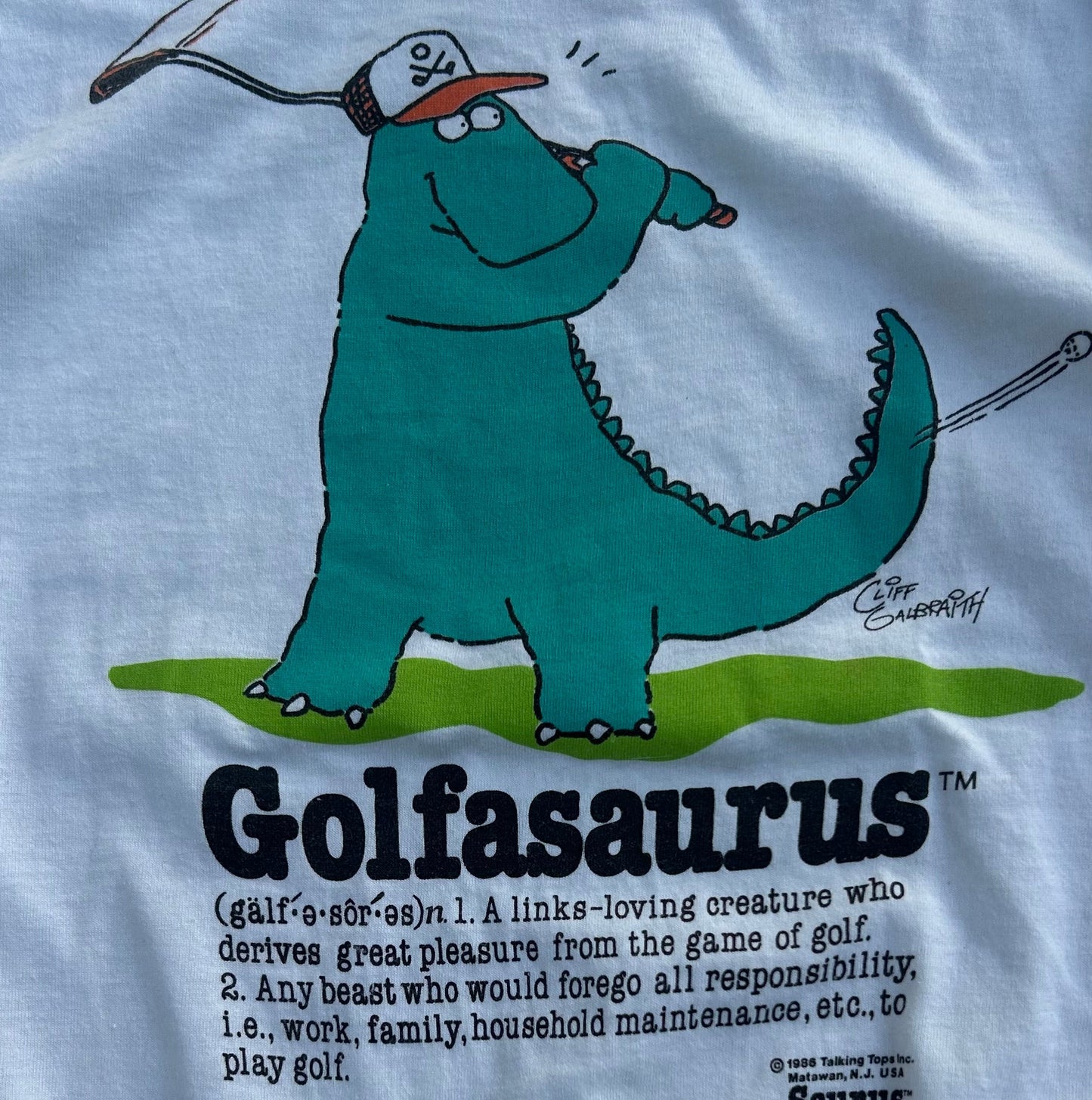 1986 Golfasaurus Tshirt