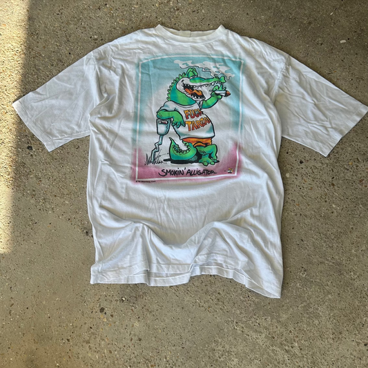 Vintage 90's "F*ck Tarzan" Smokin Alligator Comedy T-Shirt