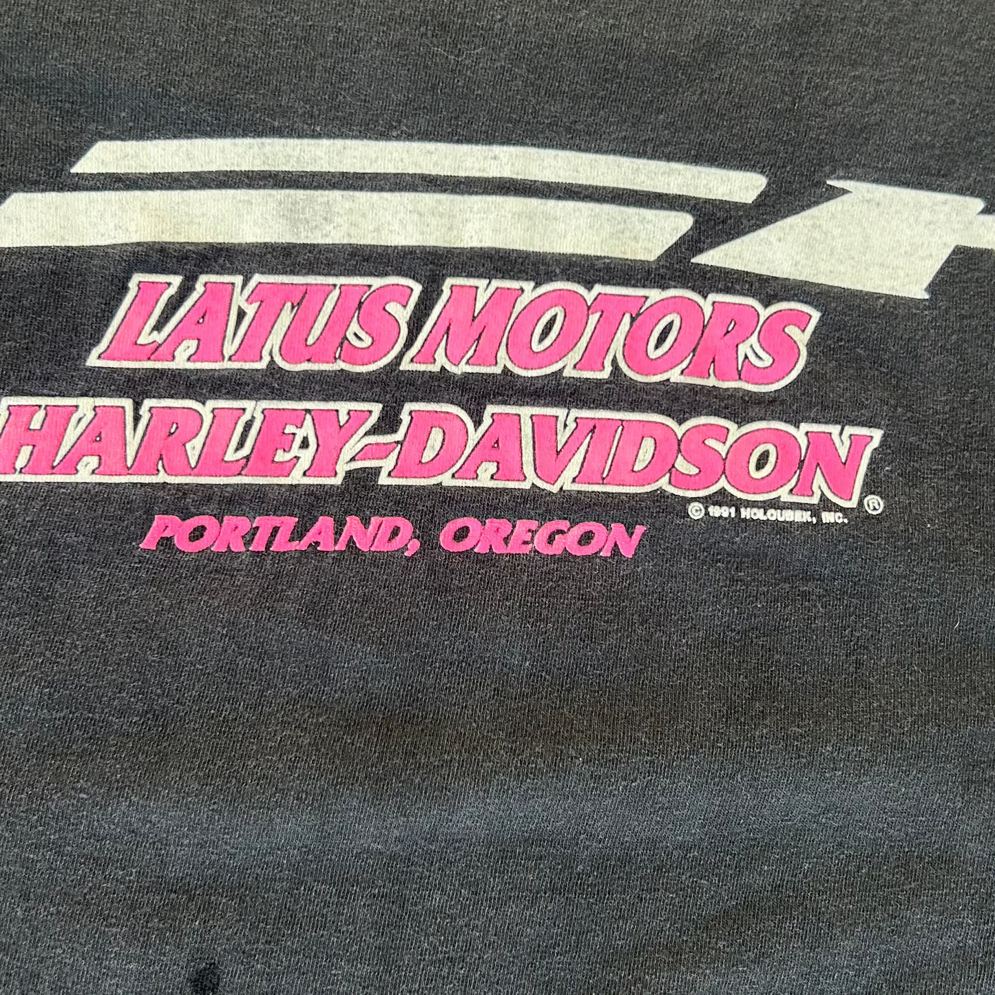 Vintage 1991 Harley Davidson Double Sleeve T-Shirt