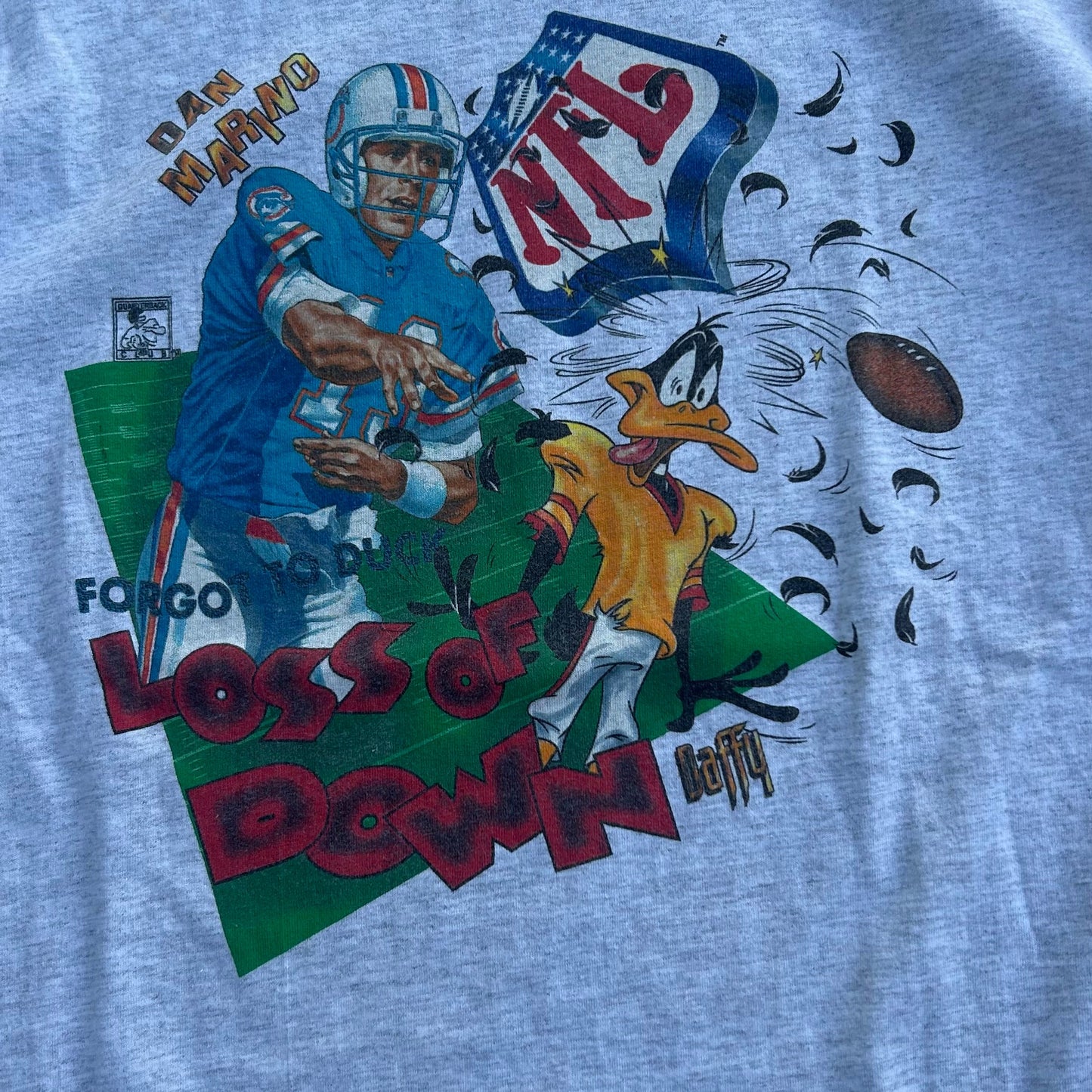 1995 Dan Marino x Daffy Duck NFL Tshirt