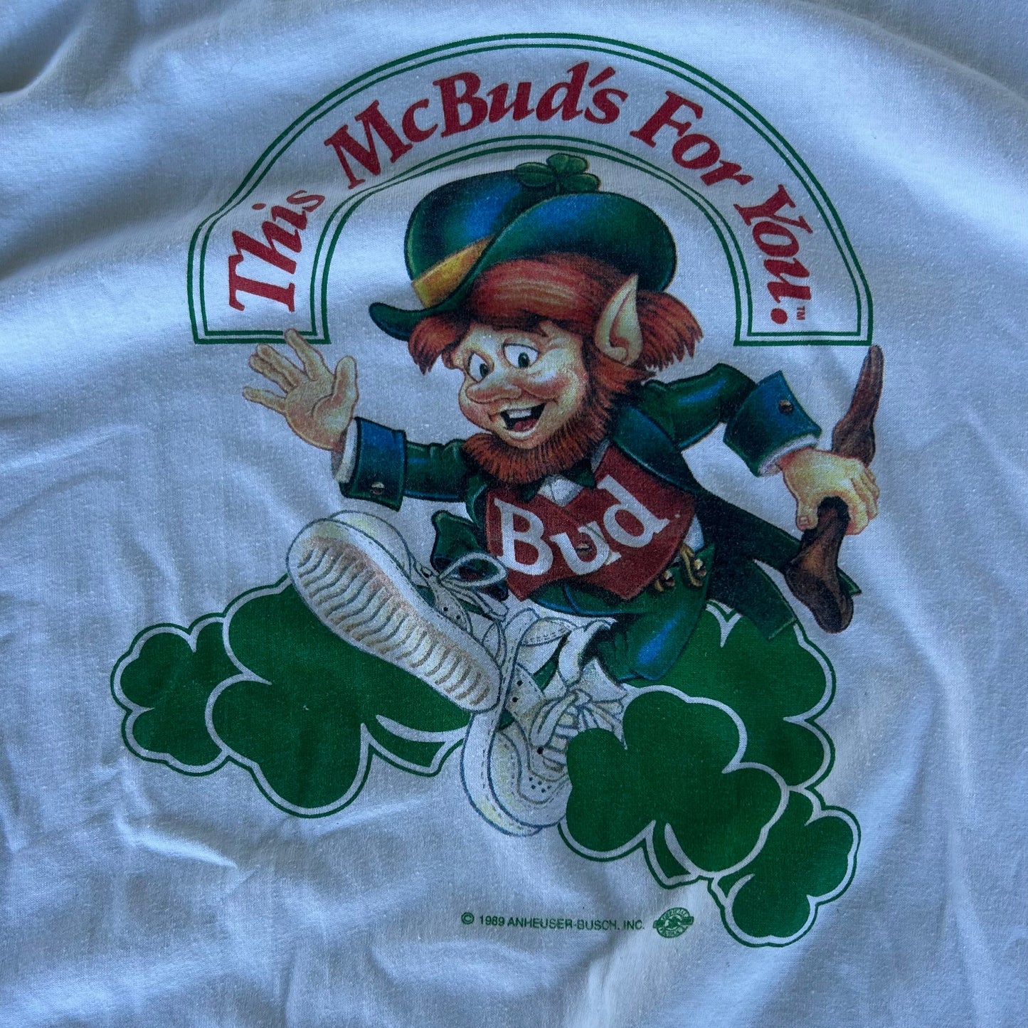 1989 Budweiser St. Patrick’s Beer Tshirt