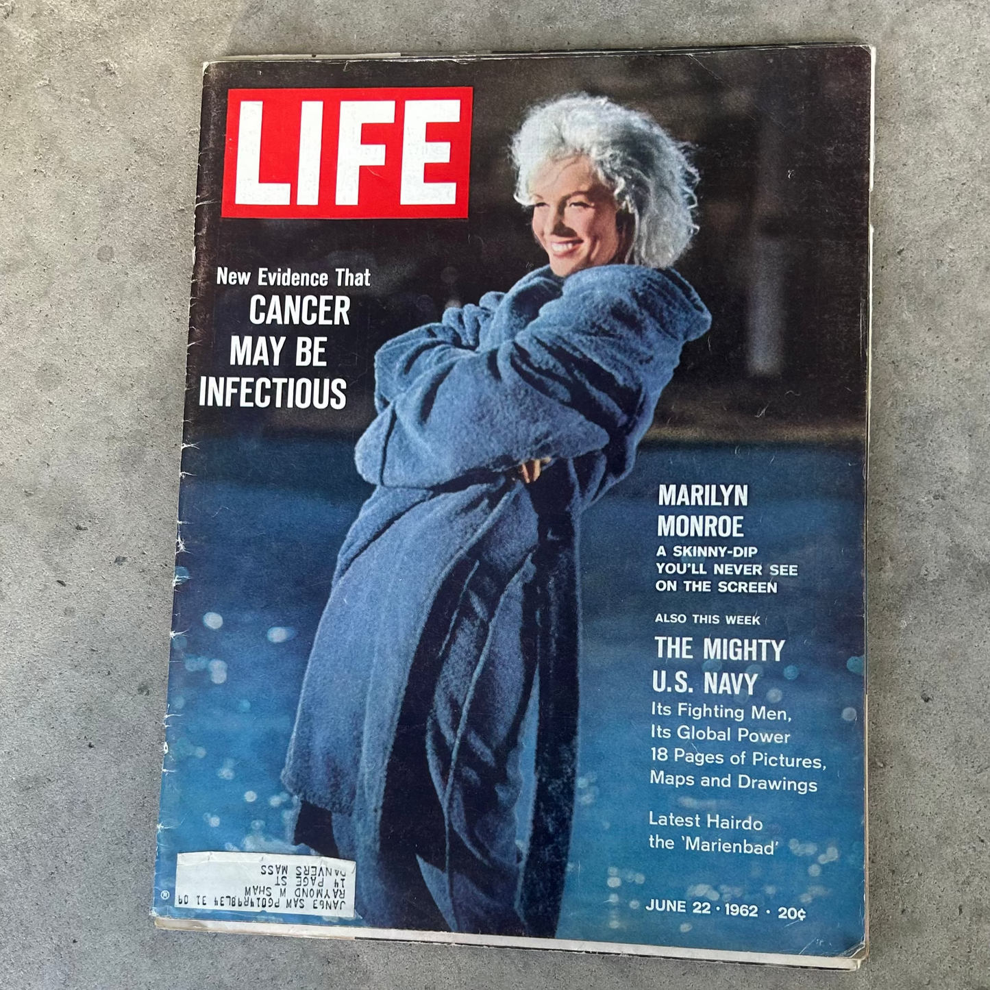 Vintage 1962 Marilyn Monroe LIFE Magizine