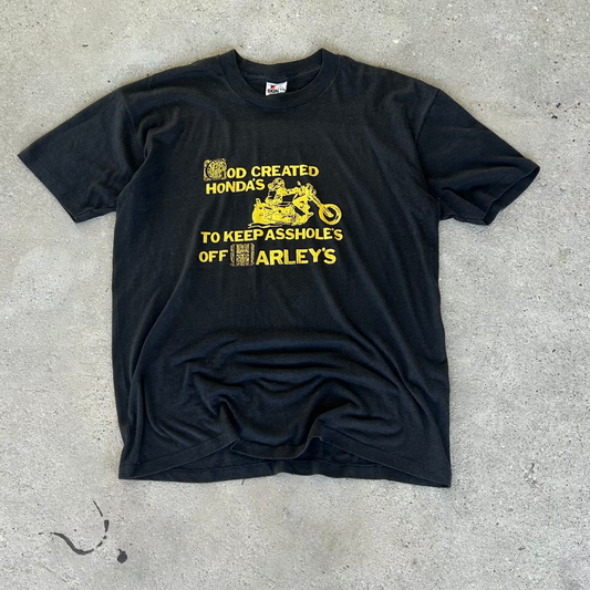 Vintage 80's Harley Davidson God Refrence T-Shirt