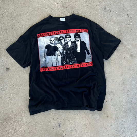 Vintage 1989 The Rolling Stones Band Tour T-Shirt