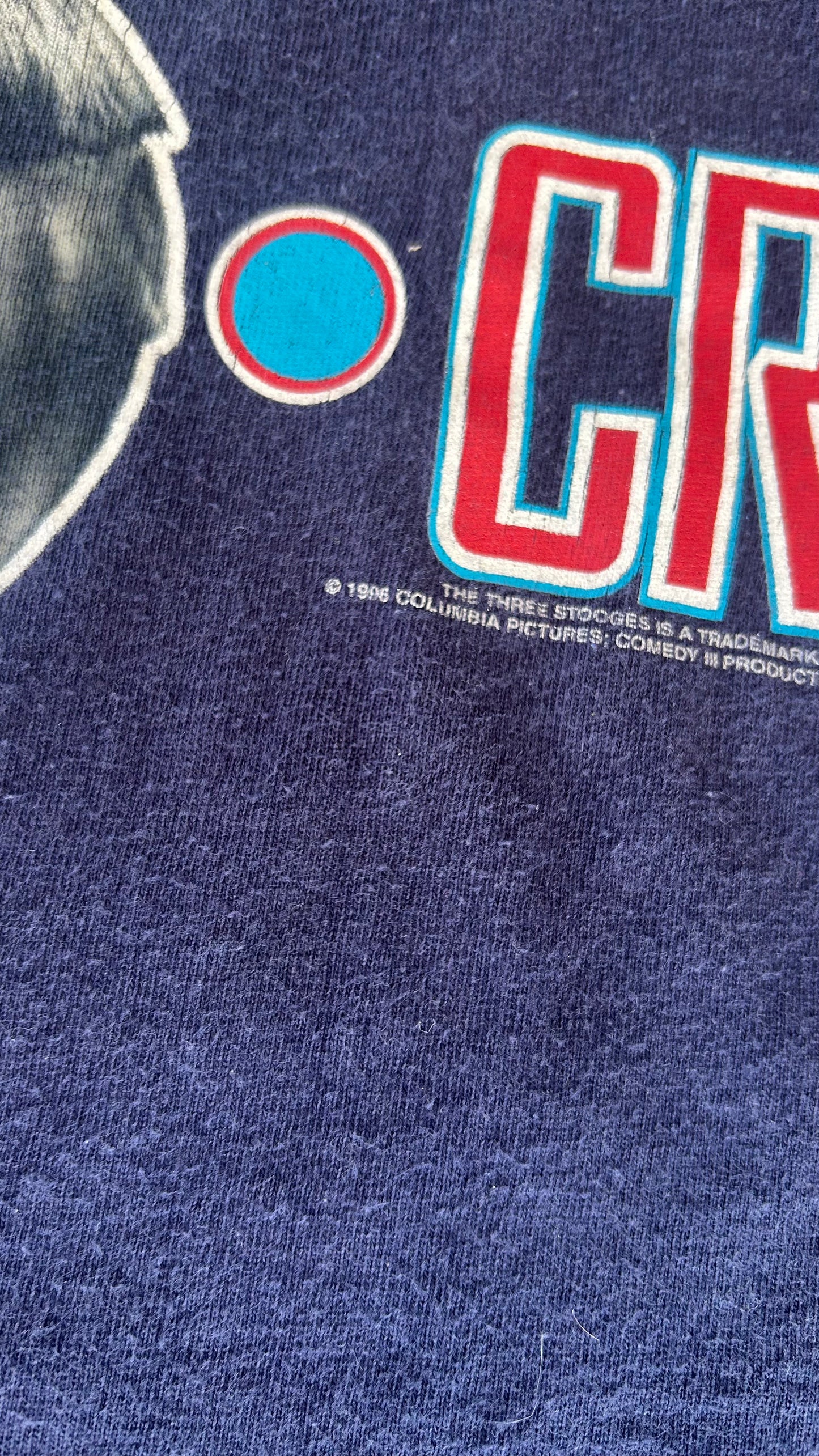 Vintage 1996 De-mo-crat "Three Stooges" Comedy Shirt