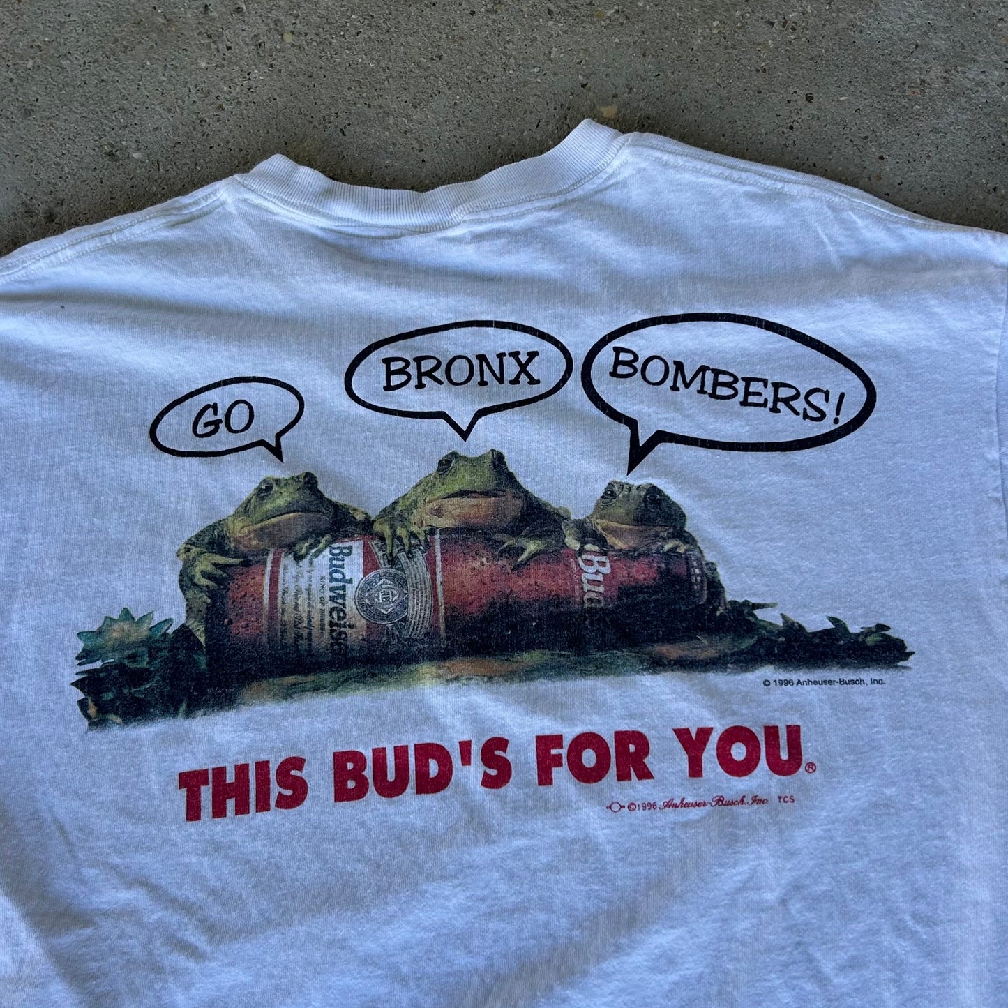 1996 Budweiser X New York Yankees MLB Tshirt