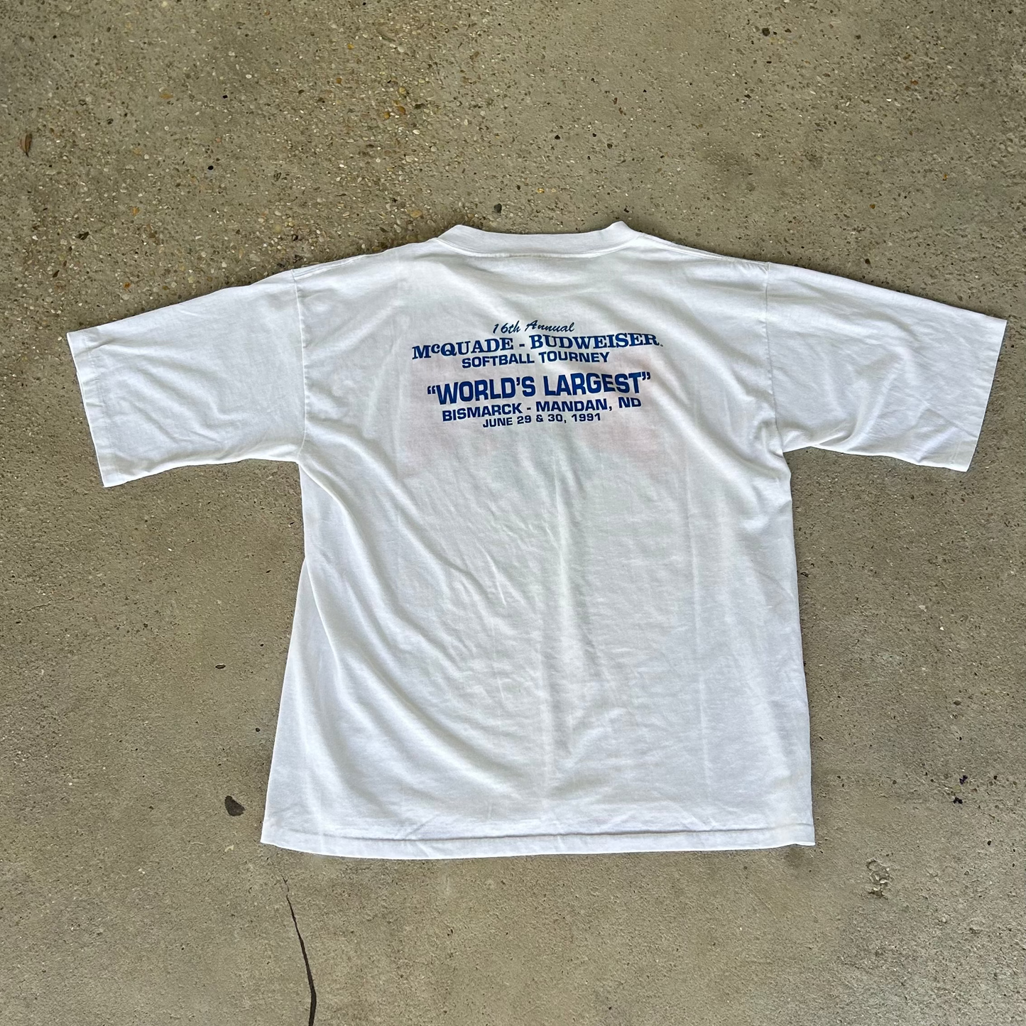 Vintage 1990 Budweiser Beer Baseball T-Shirt