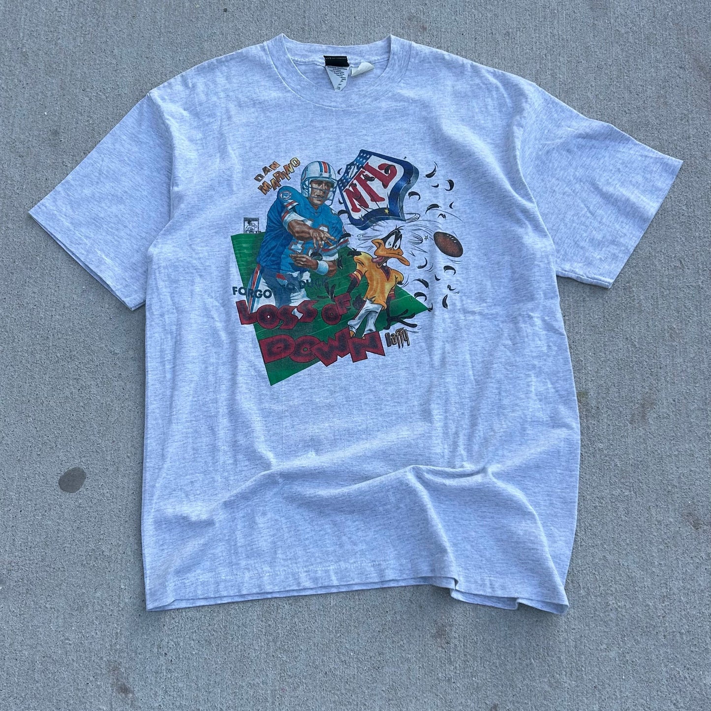 1995 Dan Marino x Daffy Duck NFL Tshirt