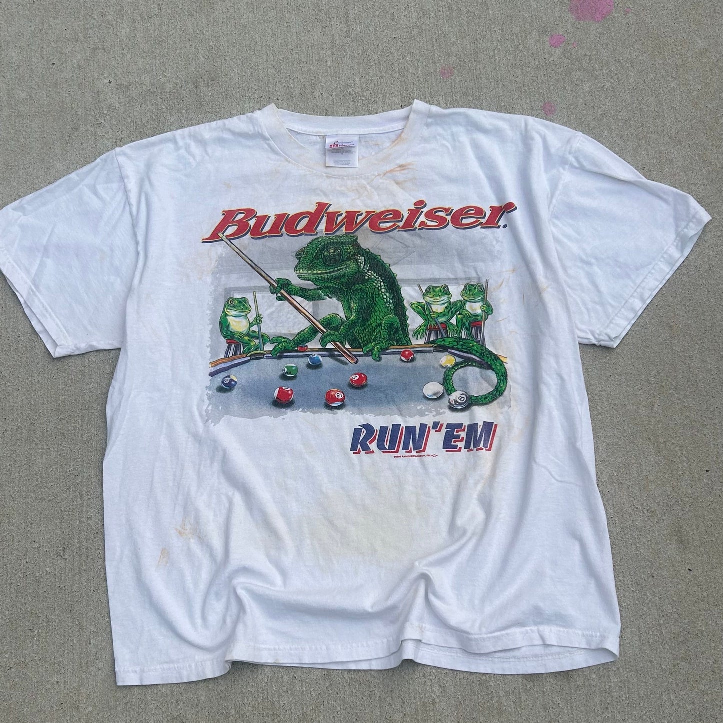 1999 Budweiser Beer Pool Tshirt