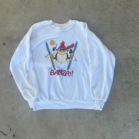 Vintage 1987 Banzai Skiing Sweatshirt