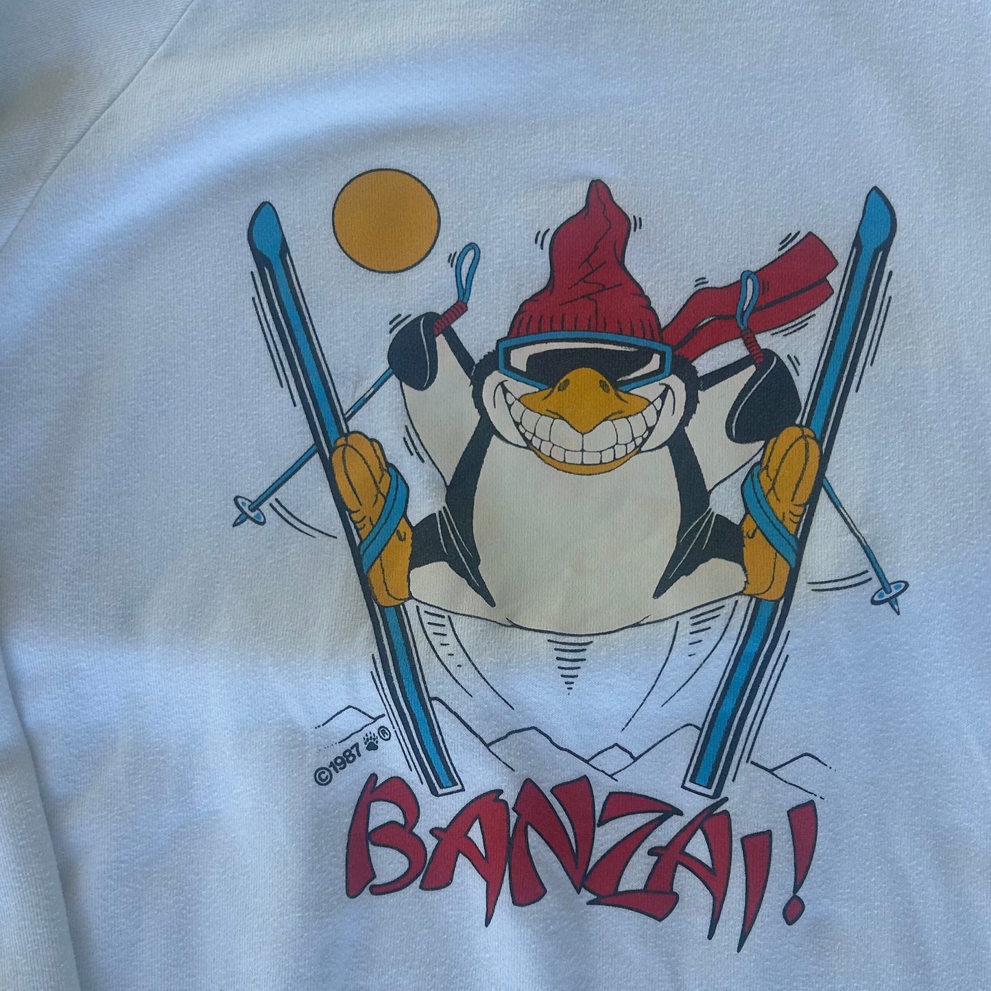 Vintage 1987 Banzai Skiing Sweatshirt