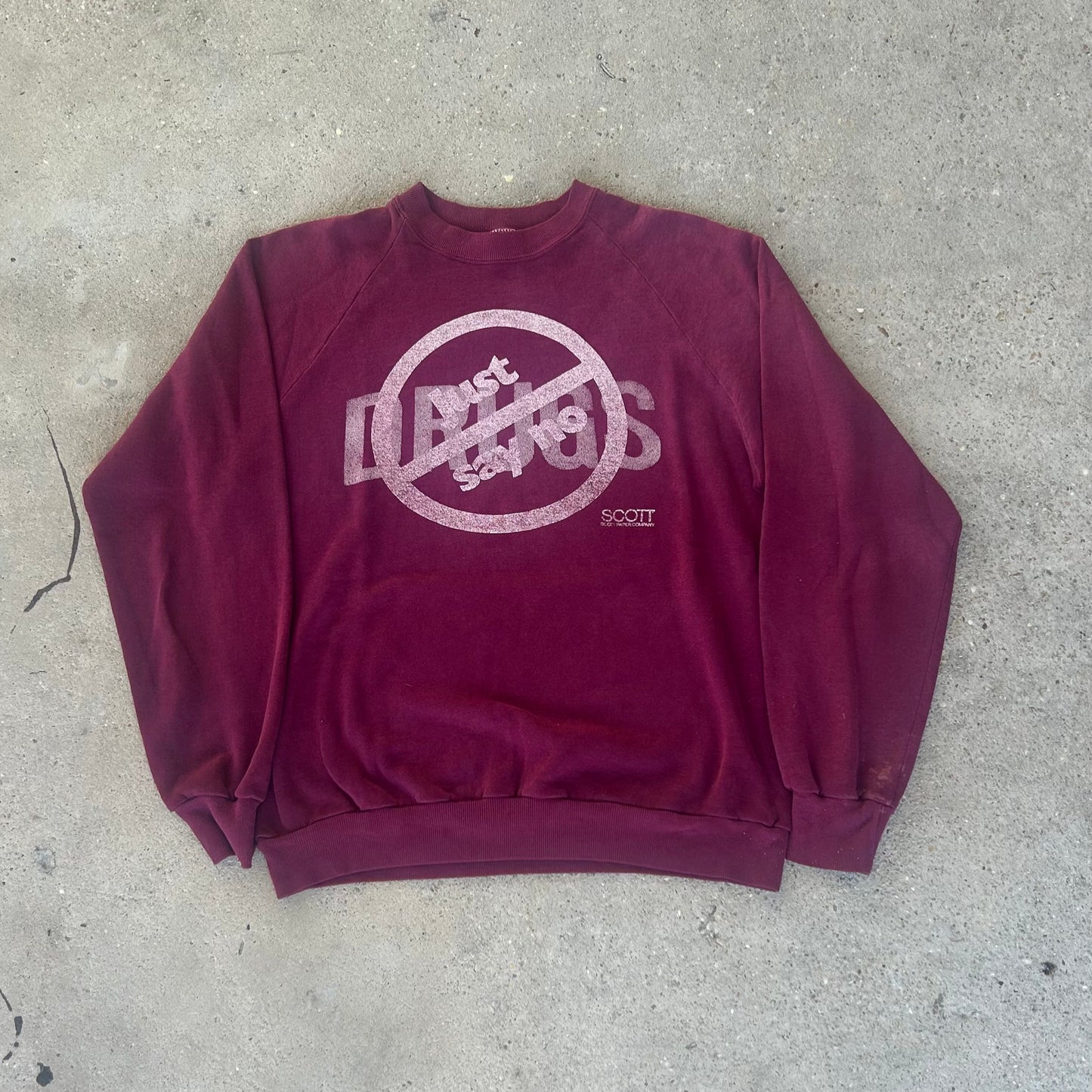 Vintage 80's Say No To Drugs Sweatshirt